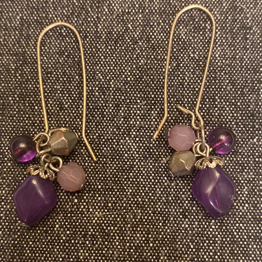 Woman’s amethyst earrings